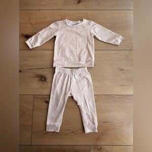 Audrey & Bear Kids matching Set in Light Pink with daisies